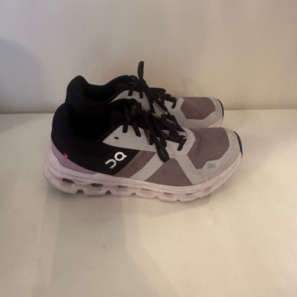 On Cloud Running Shoes - Black and Purple